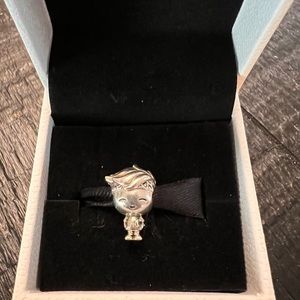 Teenage boy Pandora charm. 925 Sterling silver